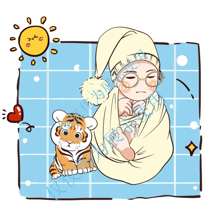 北岛(简笔类)：私人订制绘画漫画图片送同学朋友情侣家人最好节日礼物